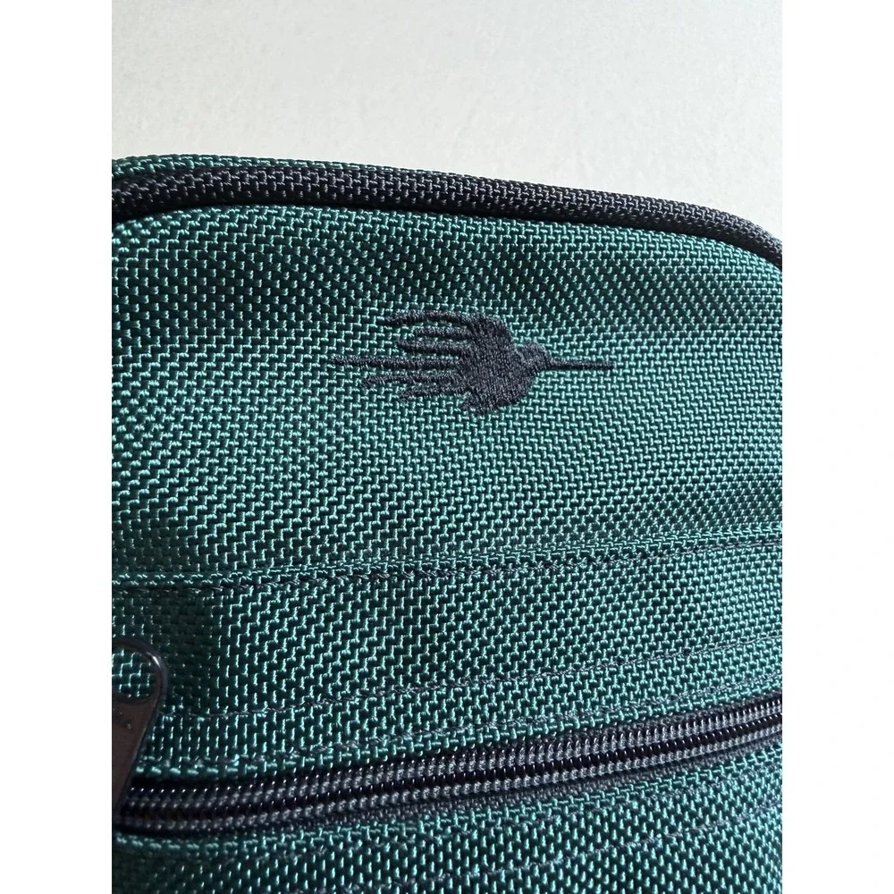 Vintage Kiva Durable Nylon Canvas Crossbody Bag 9X7 Inch Flight Travel Hiking